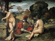 TIZIANO Vecellio Field concert oil painting on canvas